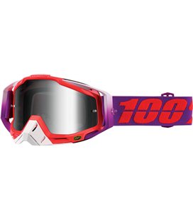 RACECRAFT WATERMELON GAFAS OFFROAD CON LENTES PLATA ESPEJO