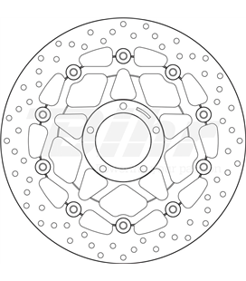 DUCATI 796 MONSTER 10  - DISCO FLOTANTE DELANTERO BREMBO