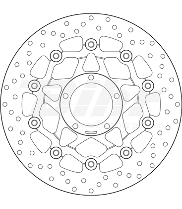 DUCATI 1100 HYPERMOTARD EVO 10' - 12' DISCO FLOTANTE DELANTERO BREMBO