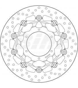 HONDA 600 HORNET 07' - 13' DISCO FLOTANTE DELANTERO BREMBO