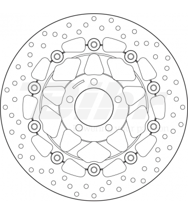 KAWASAKI 250 ZZR 92  - DISCO FLOTANTE DELANTERO BREMBO