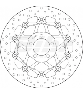 KAWASAKI 636 ZX-6R 02' DISCO FLOTANTE DELANTERO BREMBO