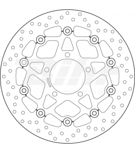 KAWASAKI 1000 ZX 10 R (ABS) 08' - 15' DISCO FLOTANTE DELANTERO BREMBO