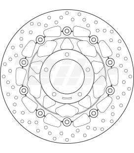 MV AGUSTA 910 BRUTALE S 05' - 08' DISCO FLOTANTE DELANTERO BREMBO