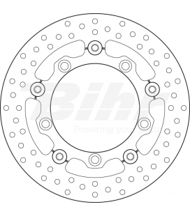 SUZUKI 650 BURGMAN 13  - DISCO FLOTANTE DELANTERO BREMBO