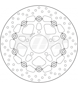 SUZUKI 650 GSF BANDIT S 05' - 06' DISCO FLOTANTE DELANTERO BREMBO