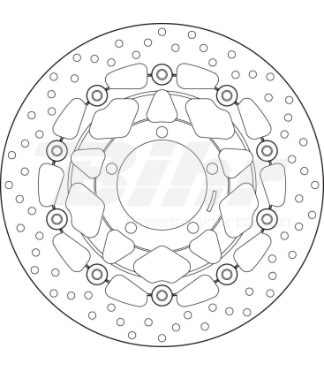 TRIUMPH 675 STREET TRIPLE 07' - 12' DISCO FLOTANTE DELANTERO BREMBO