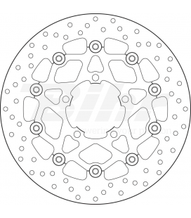 TRIUMPH 800 TIGER 11' - 14' DISCO FLOTANTE DELANTERO BREMBO