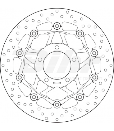 TRIUMPH 1050 SPEED TRIPLE 05' - 06' DISCO FLOTANTE DELANTERO BREMBO