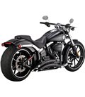 HARLEY DAVIDSON BREAKOUT 2013 - 2013 EXHAUST BIG RADIUS 2-INTO-2 BLACK