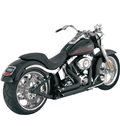 HARLEY DAVIDSON HERITAGE SOFTAIL CLASSIC 2000 - 2003 EXHAUST SHORTSHOTS STAGGERED BLACK