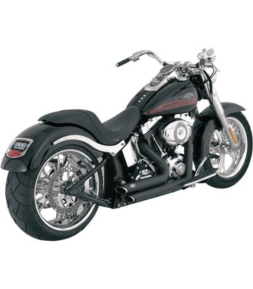 HARLEY DAVIDSON HERITAGE SOFTAIL CLASSIC 2011 - 2011 EXHAUST SHORTSHOTS STAGGERED BLACK