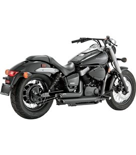 HONDA SHADOW 2004 - 2012 EXHAUST SHORTSHOTS STAGGERED BLACK