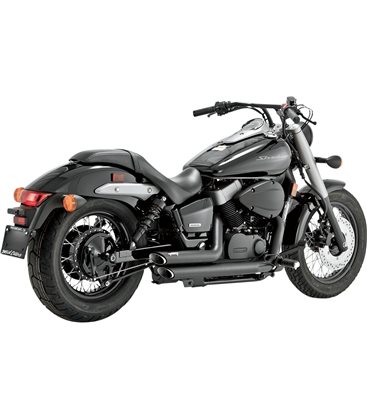 HONDA SHADOW 2004 - 2012 EXHAUST SHORTSHOTS STAGGERED BLACK