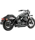 HONDA SHADOW 2011 - 2012 EXHAUST SHORTSHOTS STAGGERED BLACK