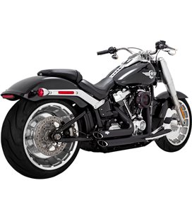 HARLEY DAVIDSON SOFTAIL BREAKOUT ANNIVERSARY (ANX) 114 2018 - 2018 EXHAUST SYSTEM 2 INTO 2 SHORTSHOTS STAGGERED BLACK