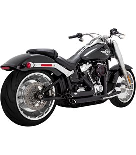 HARLEY DAVIDSON SOFTAIL KING 114 2019 - 2019 EXHAUST SYSTEM 2 INTO 2 SHORTSHOTS STAGGERED BLACK