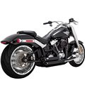 HARLEY DAVIDSON SOFTAIL KING 114 2019 - 2019 EXHAUST SYSTEM 2 INTO 2 SHORTSHOTS STAGGERED BLACK