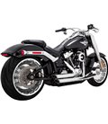 HARLEY DAVIDSON SOFTAIL FAT BOY ANNIVERSARY (ANV) 114 2018 - 2018 EXHAUST SYSTEM 2 INTO 2 SHORTSHOTS STAGGERED CHROME