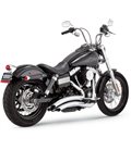 HARLEY DAVIDSON DYNA SUPER GLIDE CUSTOM 2012 - 2013 EXHAUST SYSTEM 2-INTO-2 BIG RADIUS CHROME