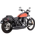 HARLEY DAVIDSON ELECTRA GLIDE ULTRA LIMITED 2010 - 2011 EXHAUST SYSTEM 2-INTO-2 BIG SHOTS STAGGERED BLACK