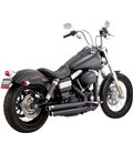 HARLEY DAVIDSON DYNA STREET BOB 2014 - 2016 EXHAUST SYSTEM 2-INTO-2 BIG SHOTS STAGGERED BLACK