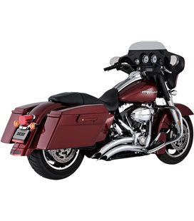 HARLEY DAVIDSON ELECTRA GLIDE 2009 - 2010 EXHAUST SYSTEM BIG RADIUS 2-INTO-2 CHROME