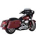 HARLEY DAVIDSON ELECTRA GLIDE 2009 - 2010 EXHAUST SYSTEM BIG RADIUS 2-INTO-2 CHROME