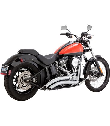 HARLEY DAVIDSON SOFTAIL NIGHT TRAIN 2000 - 2003 Exhaust System Big Radius 2-into-2 Chrome