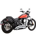 HARLEY DAVIDSON SOFTAIL NIGHT TRAIN 2000 - 2003 Exhaust System Big Radius 2-into-2 Chrome