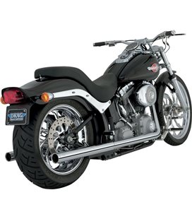 HARLEY DAVIDSON FAT BOY SPECIAL 110TH ANNIVERSARY 2013 - 2013 EXHAUST SYSTEM SOFTAIL DUALS CHROME