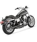 HARLEY DAVIDSON DYNA LOW RIDER 1993 - 1998 MUFFLER TWIN SLASH 3" BLACK