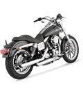 HARLEY DAVIDSON DYNA SUPER GLIDE 1995 - 1998 MUFFLER TWIN SLASH 3" CHROME