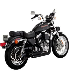 HARLEY DAVIDSON SPORTSTER HUGGER 2000 - 2003 SHORTSHOTS STAGGERED BLACK