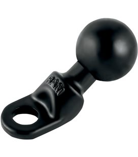 RAM MOUNT MOTORCYCLE BASE 9MM HOLE WITH 1" BALL
