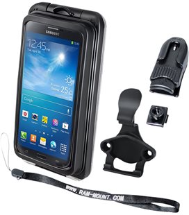 RAM MOUNT CRADLE HOLDER AQUA BOX PRO 20 IPHONE 3/4/5 CASE AND CLIP TRANSPARENT COMPOSITE BLACK