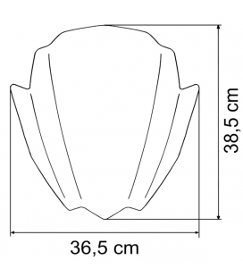 BMW R 1200 R TRANSPARENTE CUPULA MRA RACING