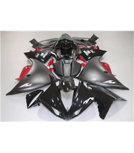 CARENADO YAMAHA R1 09'-11' NEGRO MATE ROJO