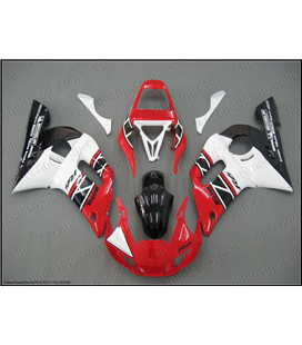 Carenado Yamaha R6 1998-2002 Rojo y blanco