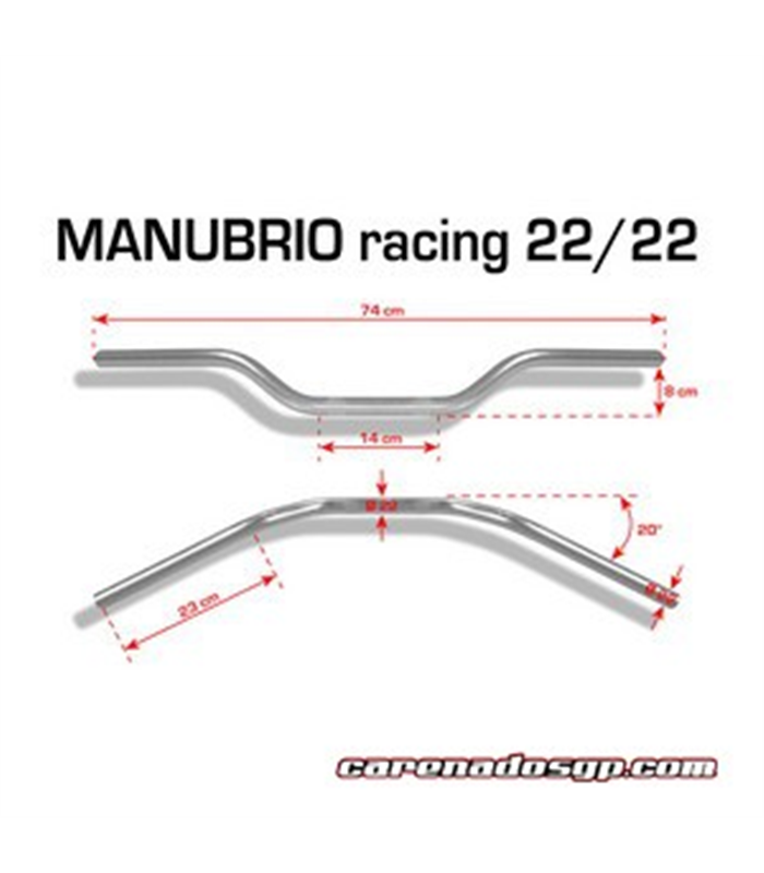 MANILLAR RACING MOTO BARRACUDA ALUMINIO