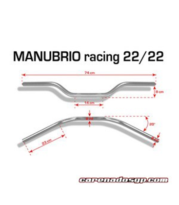 MANILLAR RACING NEGRO BARRACUDA