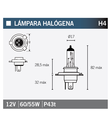 LÁMPARA OSRAM H4 64193