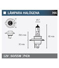 LÁMPARA OSRAM H4 64193