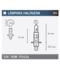 LÁMPARA MOTO OSRAM H1 64150NBP