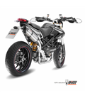 DUCATI HYPERMOTARD 1100 2007 - 2009 SUONO INOX COPA CARBONO MIVV