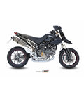 DUCATI HYPERMOTARD 1100 2007 - 2009 SUONO INOX COPA CARBONO MIVV