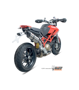 DUCATI HYPERMOTARD 1100 EVO 2010 - 2012 SUONO INOX COPA CARBONO MIVV