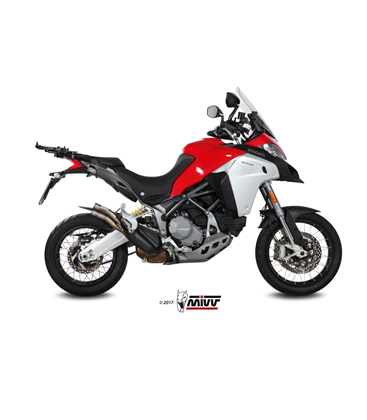 DUCATI MULTISTRADA 1200 ENDURO 2016 - 2018 DOUBLE GUN FULL TITANIUM MIVV