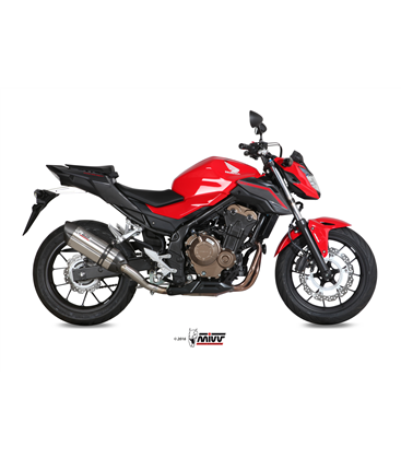 HONDA CB 500 F 2016 - 2018 SUONO INOX COPA CARBONO MIVV