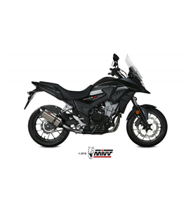 HONDA CB 500 X 2017 - SUONO INOX COPA CARBONO MIVV